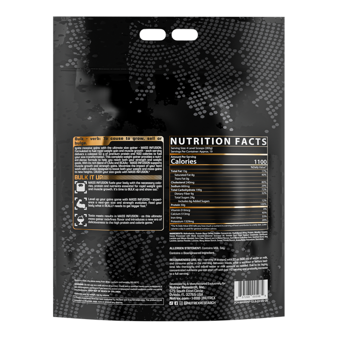 Nutrex - Massa Infusão Chocolate - 5.45 kg